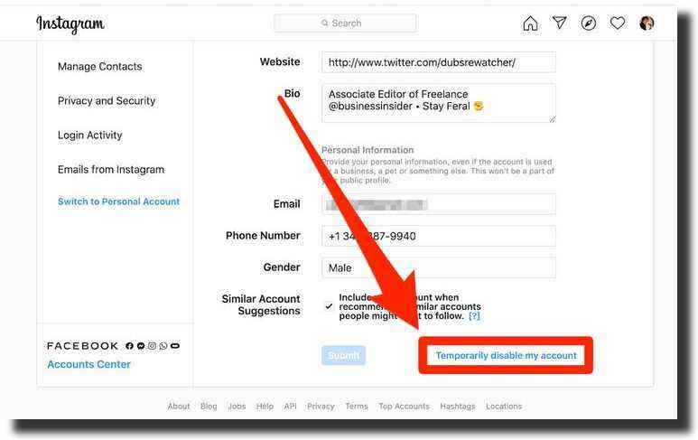 How to Deactivate Your Instagram Account