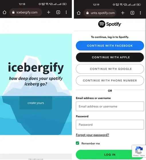 create spotify iceberg on android and iOS (1)