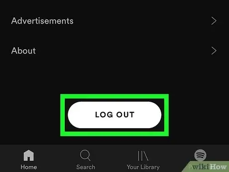 log out of spotify