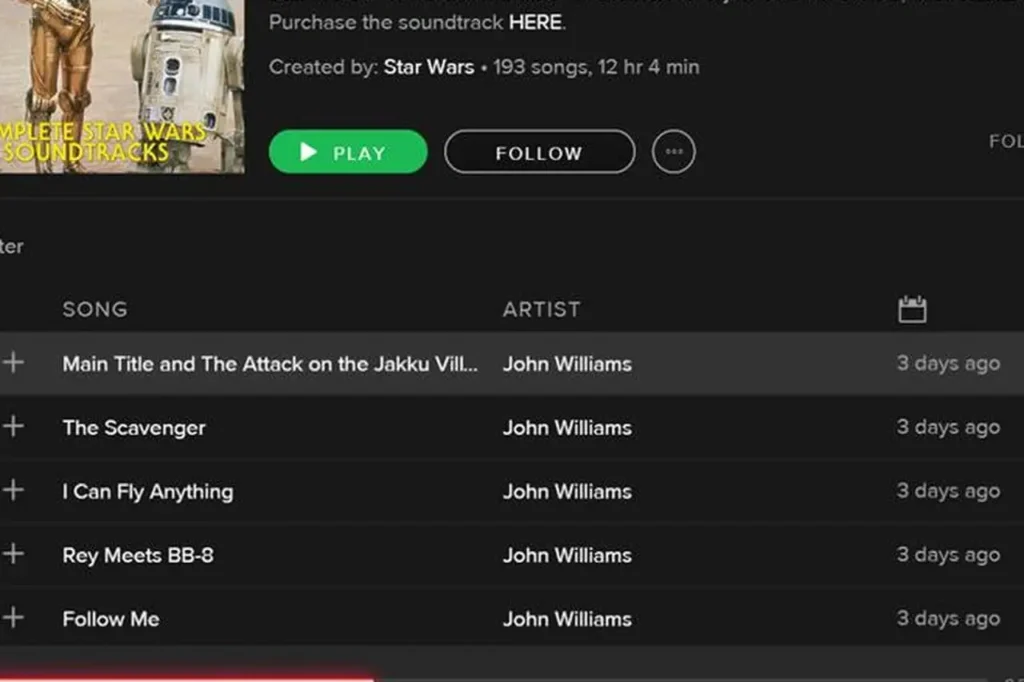 spotify star wars easter eggs