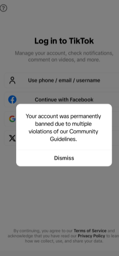 Why You Can't Log In to TikTok