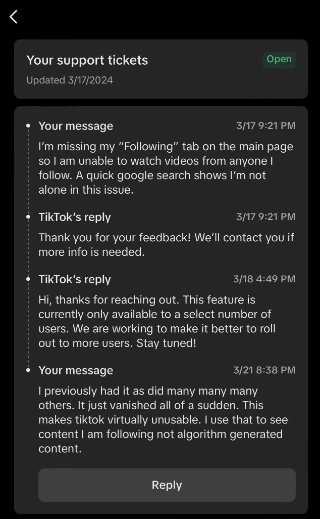 TikTok Server Downtime