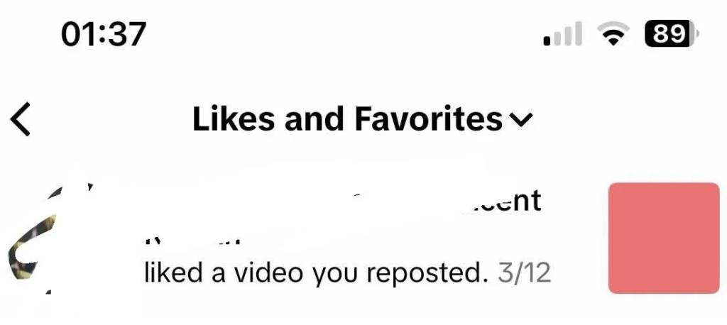 What does it mean when TikTok says someone "liked a video you reposted"?  