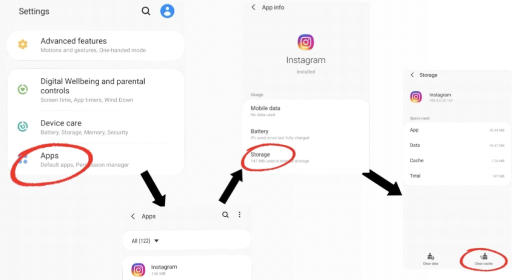 Clear Instagram Cache (Android Users)  